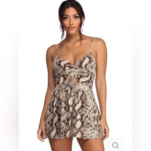 Snakeskin Romper